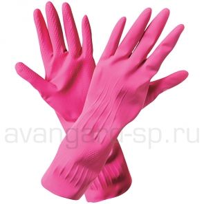 Перчатки резиновые хозяйственные "Лотос" цена